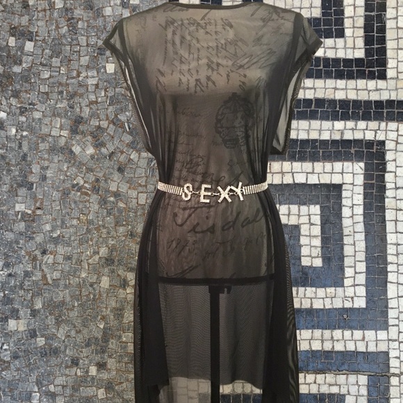 🎊Host Pick🎉 Hot Girl Summer “Sexy” Icy Rhinestone Belt - Picture 3 of 3